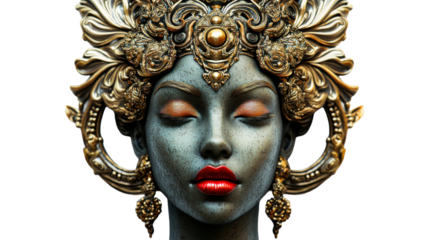 Intricate traditional sculpture artistry