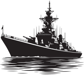 Warship vector © Vecto Graph