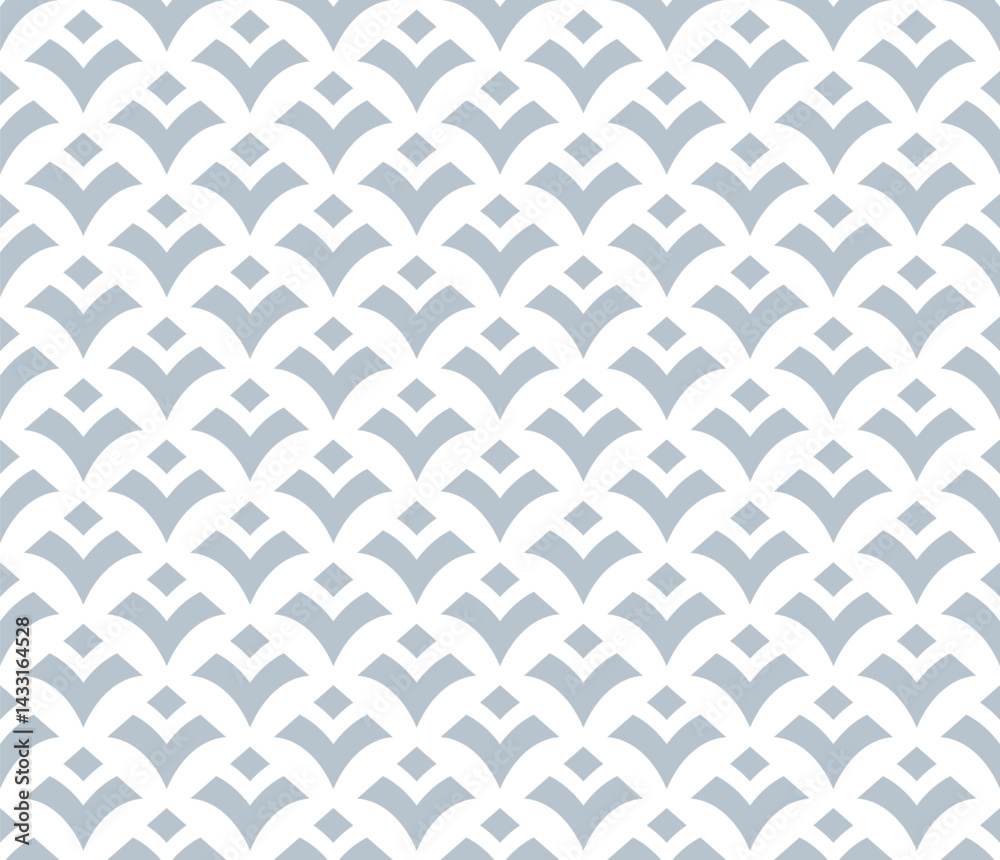 Leinwandbilder Abstract geometric pattern. A seamless vector background. White and gray ornament. Graphic modern pattern. Simple lattice graphic design