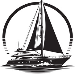 Yacht vector