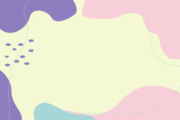 Abstract Colorful Background with Fluid Shapes