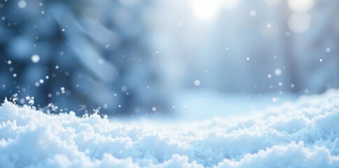 Naklejka premium Snowy abstract winter background with swirling patterns and soft white hues , serene, abstract