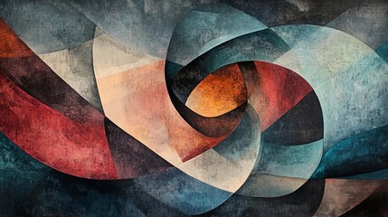 Abstract Geometric Color Design