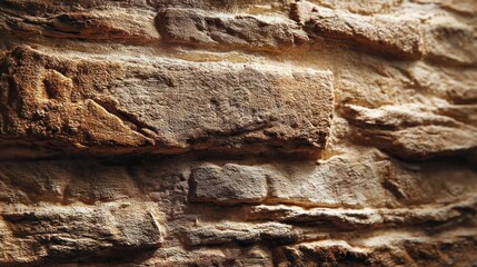 Textured Stone Wall Background Close-up for Decorative or Construction Use