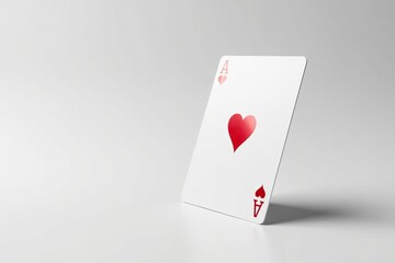 Obraz premium Close-up of a flipped playing card against a pure white backdrop , texture, isolated