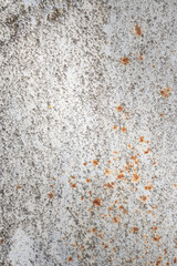 Painted old metal surface with rust appearing. The texture of painted metal.