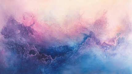 Fototapeta premium Abstract watercolor background with vibrant pink purple and blue hues blending seamlessly creating a dreamy artistic textured backdrop suitable for design projects and creative concepts