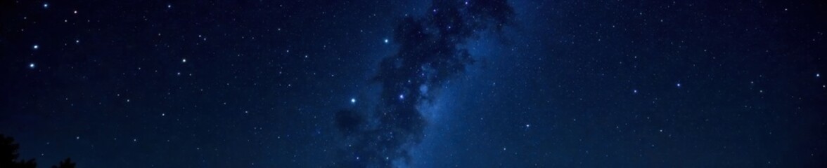 Obraz premium starry night sky with twinkling stars on black background, starfield, space
