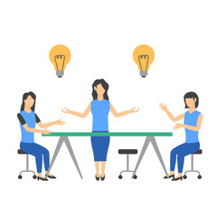 Business Brainstorming Illustration