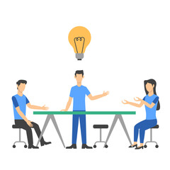 Business Brainstorming Illustration