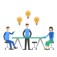 Business Brainstorming Illustration