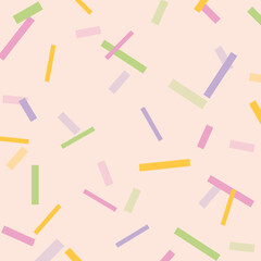 テープが散りばめられたポップな背景イラスト　ピンク