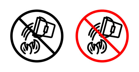 Do not extinguish with water sign in flat style. Basic vector symbol illustration