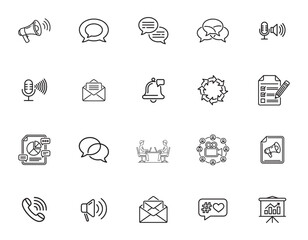 Fototapeta premium 20 Corporate Communication Icons 