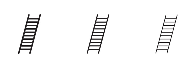 Ladder icon in flat style. Basic vector symbol illustration