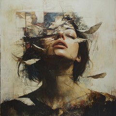 Woman in Flight of Thought