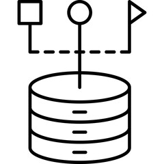 Data Science Pipeline Orchestration Icon