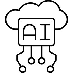 Edge AI Processing Icon