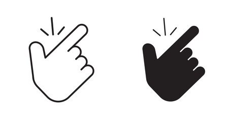 Finger snapping icon