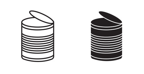 Open tin can icon