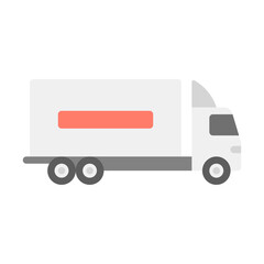 Cargo Truck flat Icon. Cargo Truck flat illustration