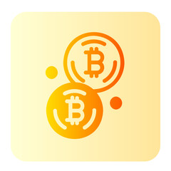 bitcoin gradient icon