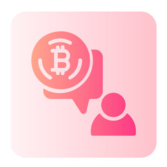 chat gradient icon