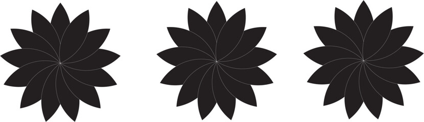 Black wings vector illustration, a floral design element with a touch of nature's beauty