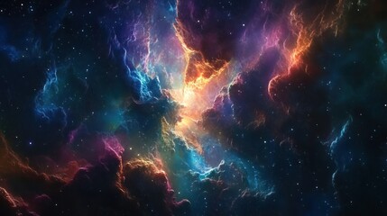 Cosmic Nebula: A Symphony of Celestial Colors