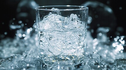 rippling visual loop animating over a glass texture background