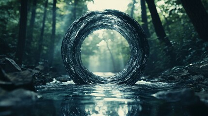 spinning visual loop animating over a soft blur background