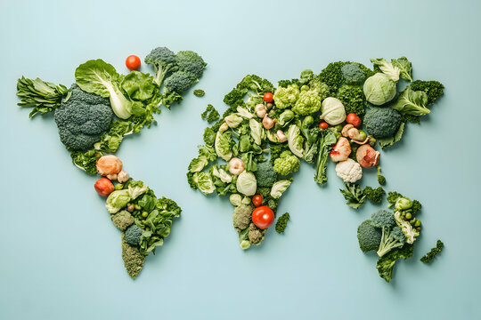 Artistic Representation of a Plant Centric Lifestyle with Global Appeal