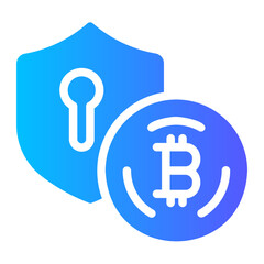 Obraz premium lock gradient icon