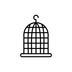 Bird cage icon vector illustration web design element