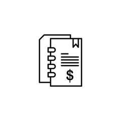 Business proposal icon vector illustration web design element