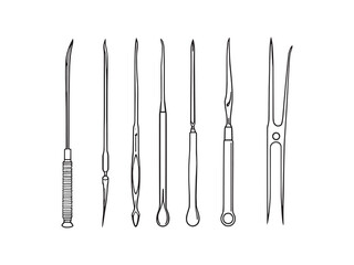 Trephine line art modern geometric design