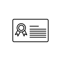 Certificate icon vector illustration web design element