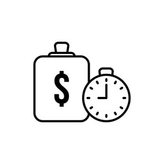 Deposit period icon vector illustration web design element