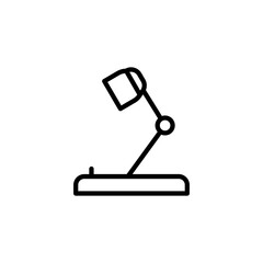 Desk lamp icon vector illustration web design element