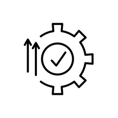 Efficiency icon vector illustration web design element