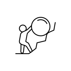 Effort icon vector illustration web design element