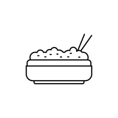 Fried Rice icon vector illustration web design element