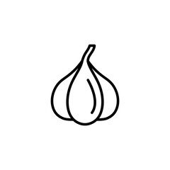 Garlic icon vector illustration web design element