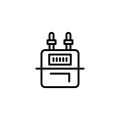 Gas meter icon vector illustration web design element