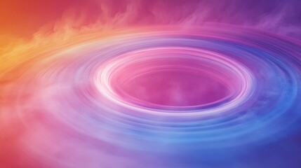 Fototapeta premium orbiting visual loop animating over a colorful mist background