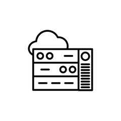 Hosting icon vector illustration web design element