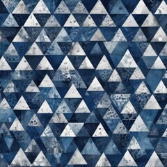 blue triangle pattern