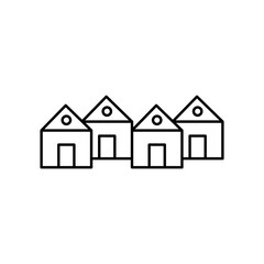 Neighborhood icon vector illustration web design element