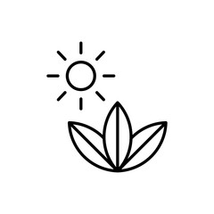 Photosynthesis icon vector illustration web design element