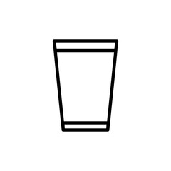 Plastic glass icon vector illustration web design element